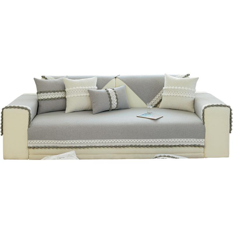 Fresh Chenille Sofa Cushion Four Seasons Universal Non-Slip Modern Simple Sofa Cover Cover Cushion