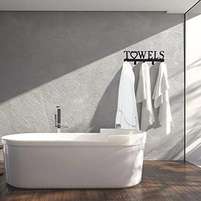 1 adet Paslanmaz Çelik Havlu Tutucu Duvara Monte Havluluk ve Askı Kancaları Banyo ve Mutfak için, Çok Yönlü Havlu ve Mont Askısı