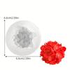 3D embossed hydrangea oval silicone mold reusable suitable DIY scented candles and plaster crafts