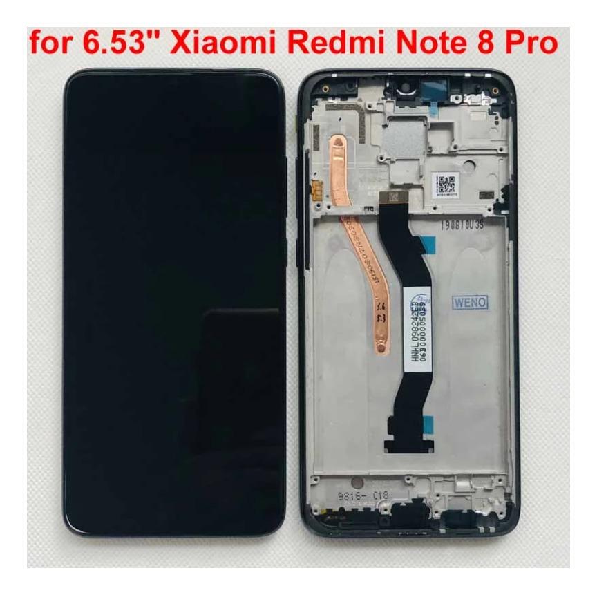 For Redmi Note 8 Pro LCD Display With Frame Touch Screen Assembly