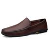 Scarpe Casual da Guida da Uomo di Marca di Lusso Comfort Mocassini da Uomo Piatti in Gomma Resistente all'Usura Scarpe da Uomo Moda in Vera Pelle Slip-On