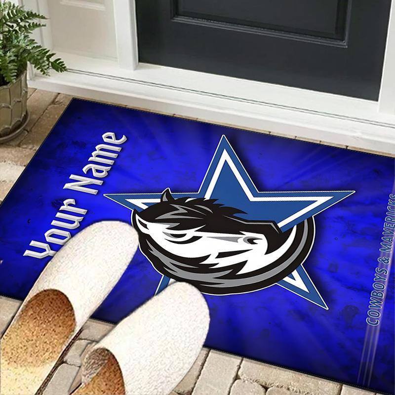 Custom NameMAVERICKS BASKETBALL TEAM Carpet, Indoor Rug, Chair Rug, Living Rooms, Doormat Made From Polyester Home Decor Birthday Christmas Gifts