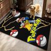 Pikachu Unleashes Rectangular Rug Thick Nonslip Carpet For Gaming Room Play Area Home Party Decor Gift For Friends