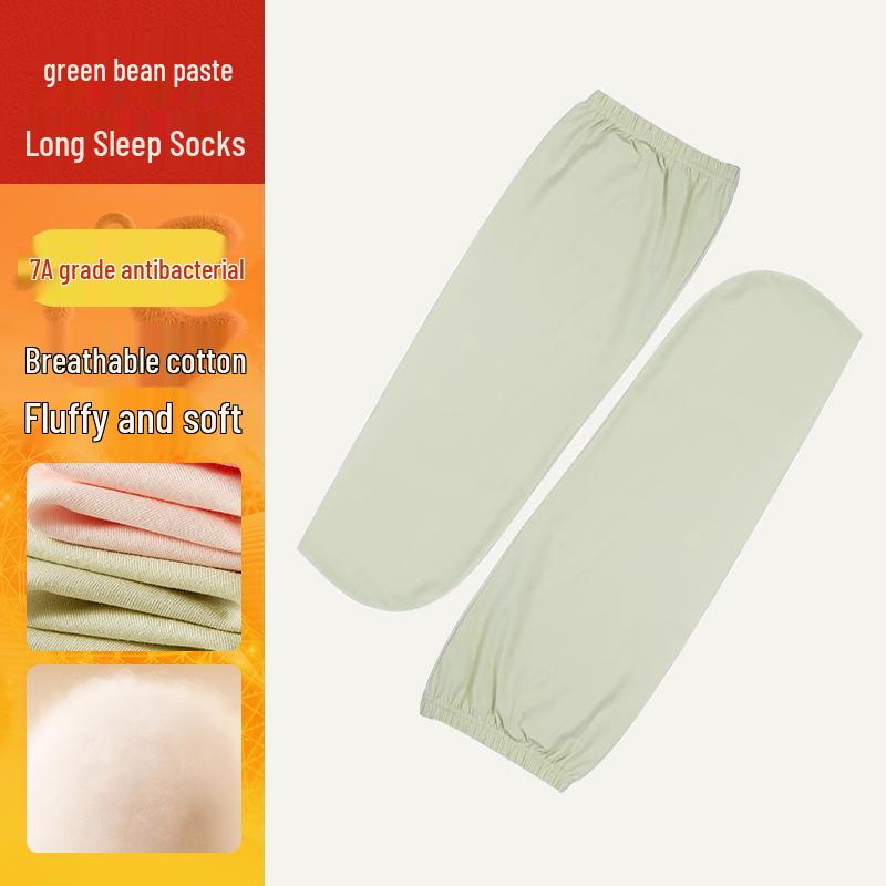 Pure Cotton Sleep Socks - Breathable Mid-Calf Socks for Women, Men, and Children