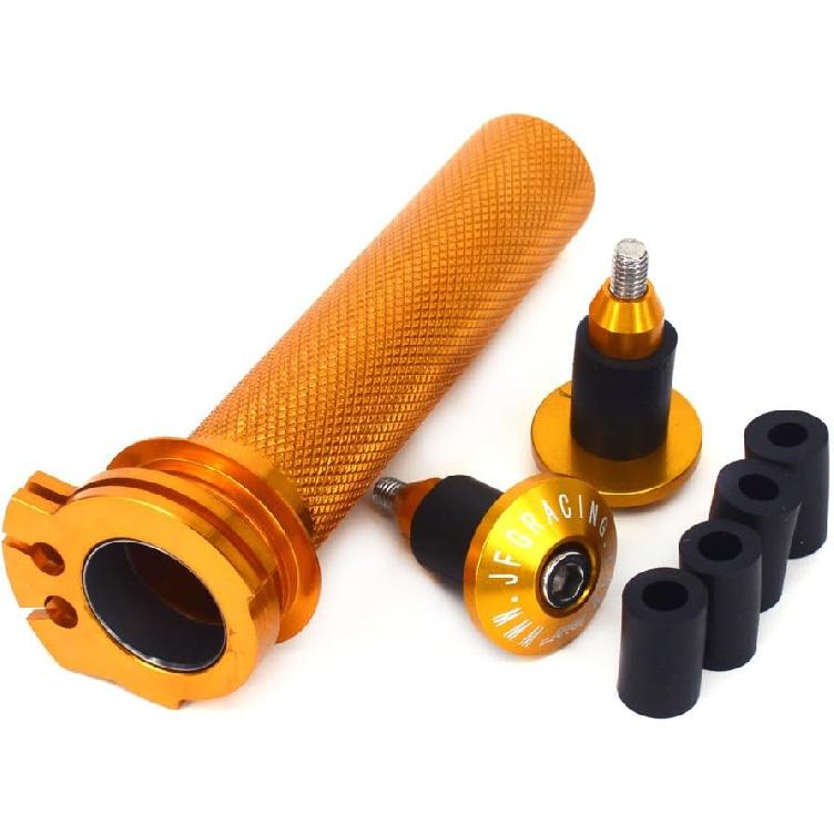 JFG RACING Throttle Tube Twist Throttle Bar Ends Cap Plugs-Hand Grips Throttle Gas Tube for DRZ400R DRZ400S DRZ400SM 00-16 DR250S DR250SR 92-04