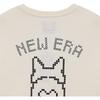 New Era SS24 Logo Digital Pet Cartoon Print Round Neck Short Sleeve T-Shirt Unisex T-Shirt Ivory 14341276