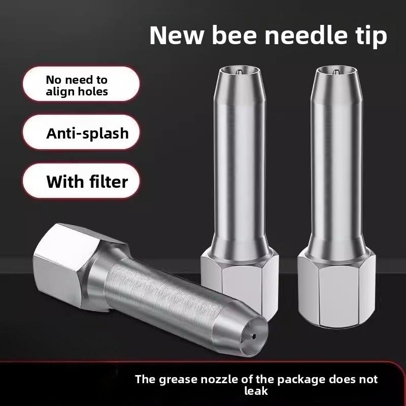 Industrial grease gun dual nozzle kit, suitable for excavators and trucks.