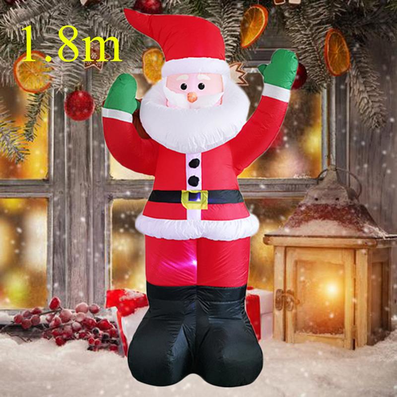 Christmas Inflatable Style Decoration Built-in LED Lights Inflatable Model Outdoor Ornament Xmas Party New Year Garden Decor