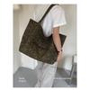 Women Leopard Print Large Capacity Canvas Tote Bag for Daily Casual Use