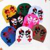 Women Knit Beanie Warm Ear Protector Hat Teens Halloween Jacquard Handmade Hat