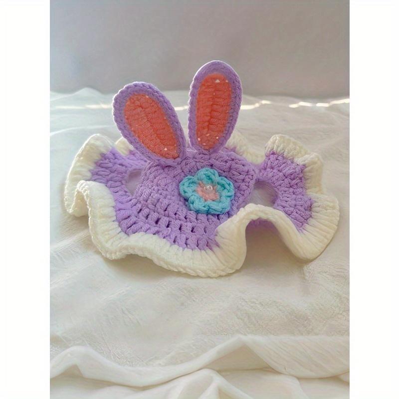 1pc Handmade Crochet Sun Hat For Pets, Suitable For Dogs And Cats Under 8kg