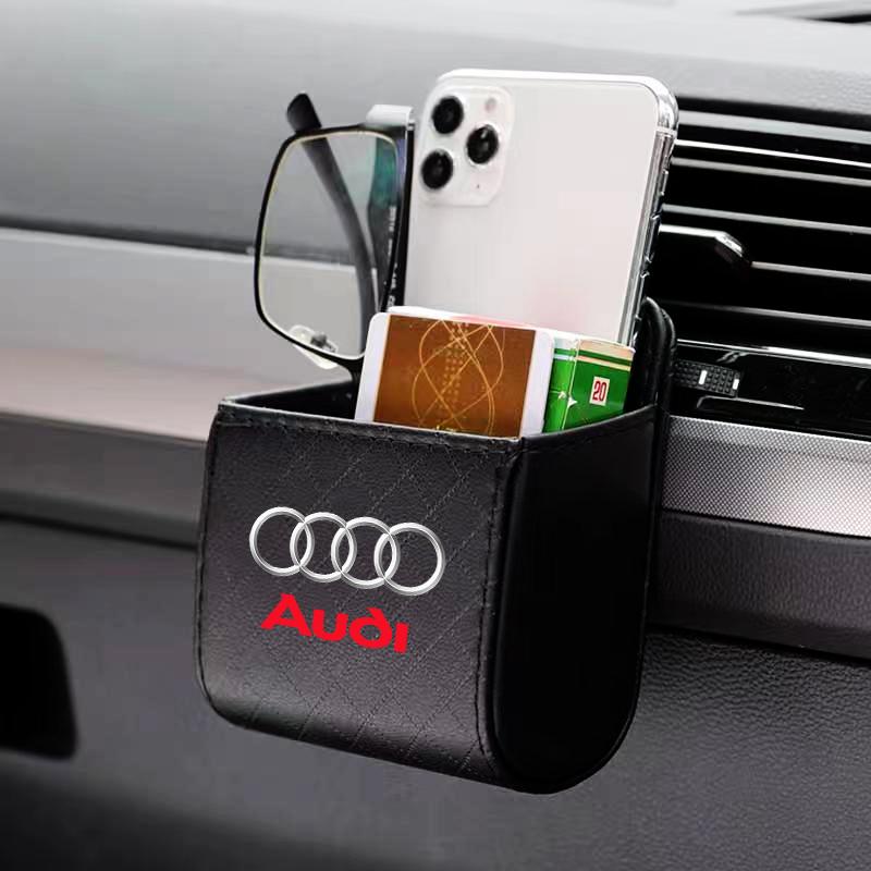 Car Air Outlet Storage Box Phone Glasses Organizer Car Goods For Audi S5 S6 S7 S4 S8 TT TTS A4 B8 A3 B6 A6 C7 C6 B7 Q5 Q7 C5 A5 B5 A7 A1 B9 Q3 A8L Q8