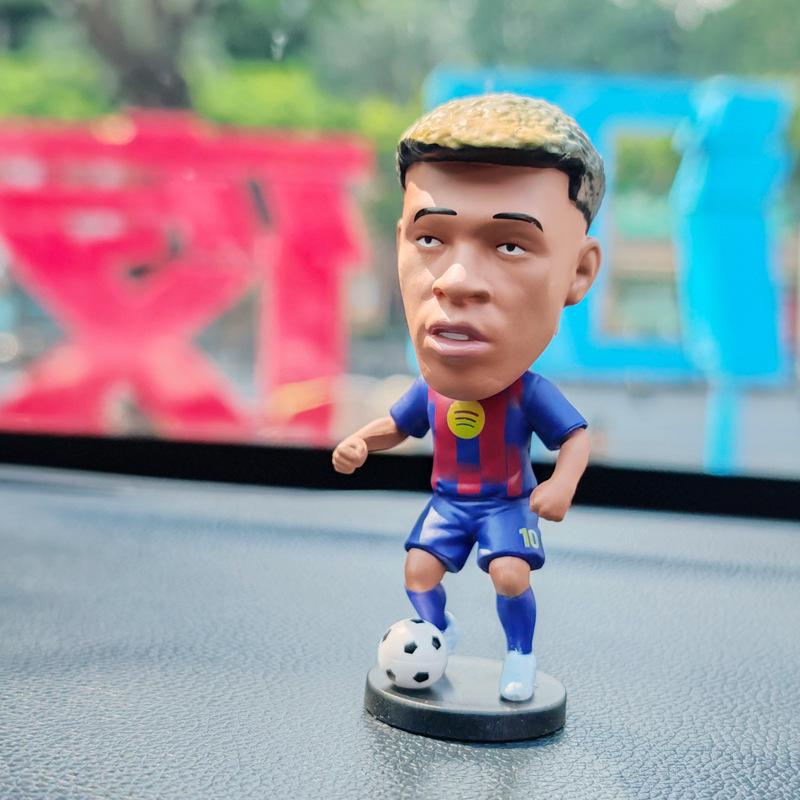 CR7 & Neymar Bobblehead Doll - Football Star Car Ornament Gift for Boys