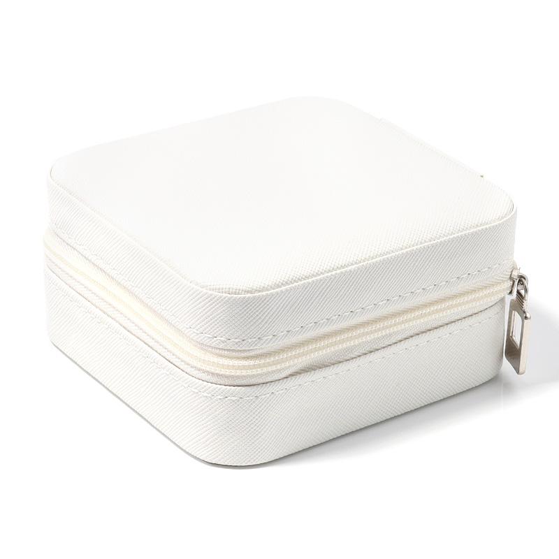 Portable Jewelry Storage Box Mini PU Leather Travel Organizer For Jewelry Bracelets Necklace Ring Earrings Gifts  Display Box