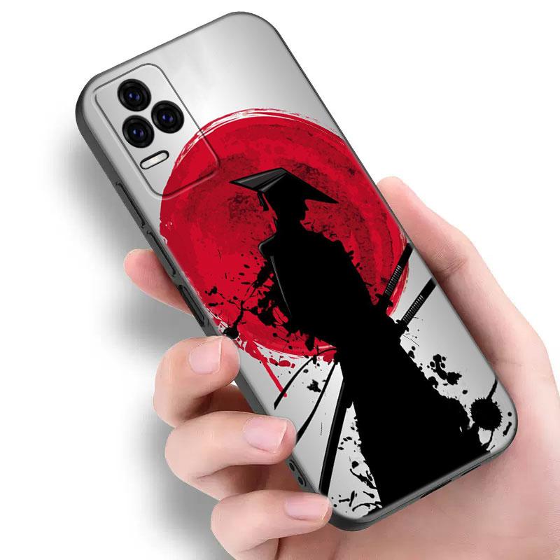 Japanese Samurai Art Phone Case For Xiaomi Redmi Note 5 6 9T K20 K40 K50 Pro 7A 8A 9A 9C 9i 10A 10C A1 S2 Soft TPU Black Cover