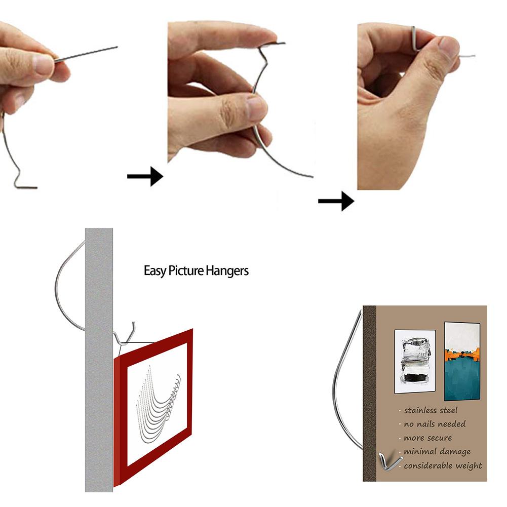 Buy 20/50pcs Monkey Hook Picture Hanger Hook Drywall Picture Hooks