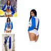 Costume di Halloween di Tendenza per Adulti Costume da Cheerleader da Donna con Design a Stella