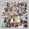 50 Japanese Anime Character Stickers - Waterproof, Graffiti Style for Suitcases, Scooters, Computers, and Tablets. 50 Sheets Included.