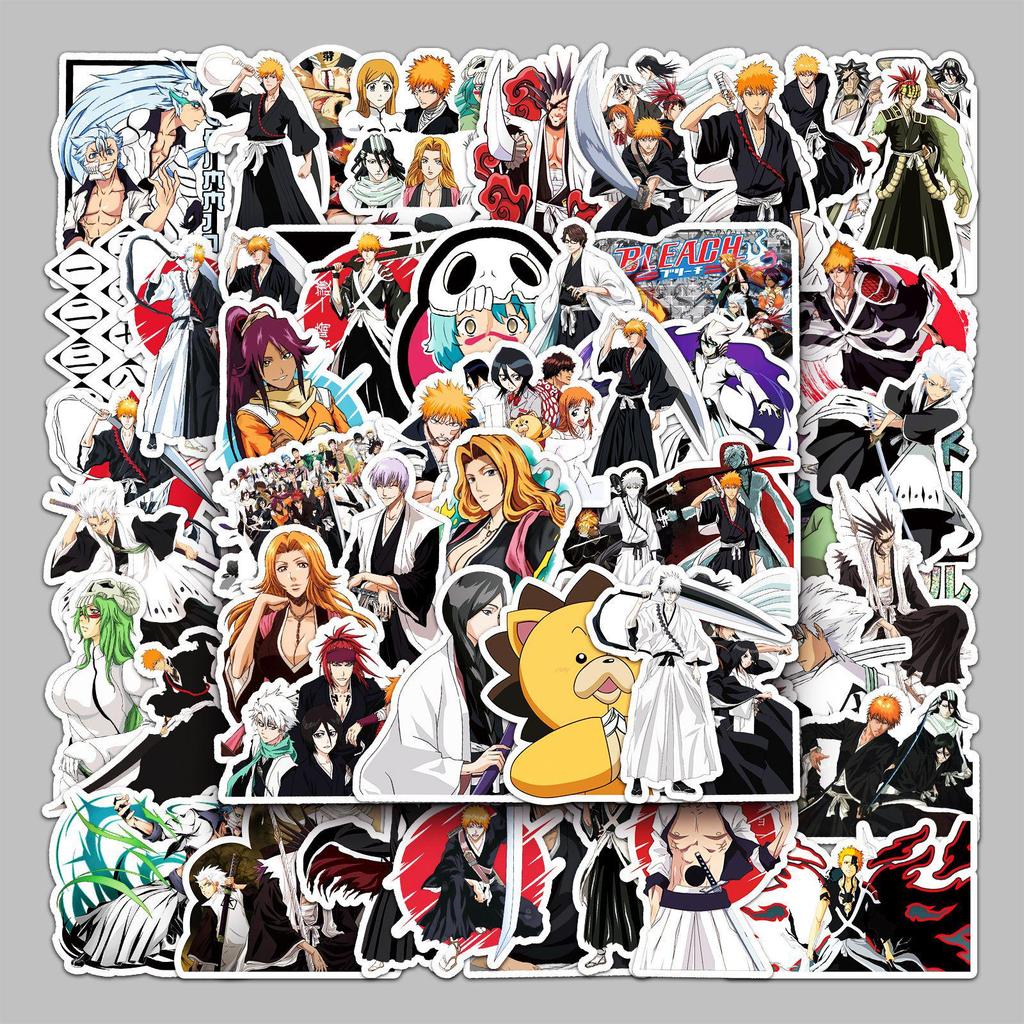 50 Japanese Anime Character Stickers - Waterproof, Graffiti Style for Suitcases, Scooters, Computers, and Tablets. 50 Sheets Included.