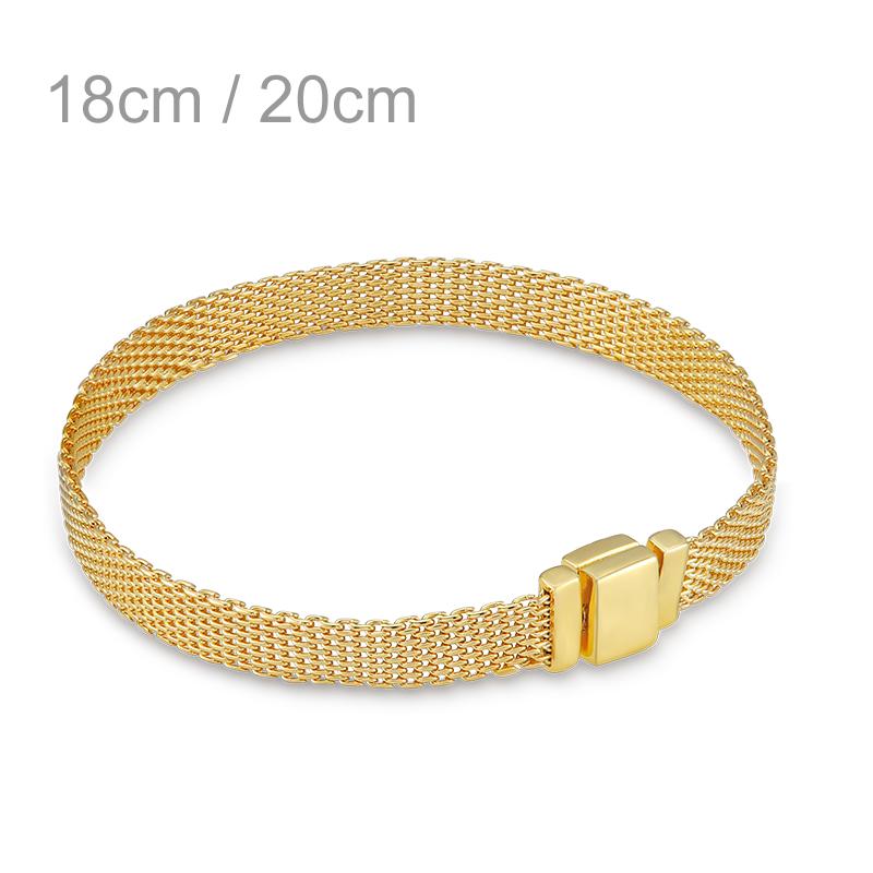 925 Sterling Silver Mesh Safety Chain Clip Bee Butterfly Round Charm Beads Fit Original Fasion Mesh Bracelet Silver 925 Jewelry