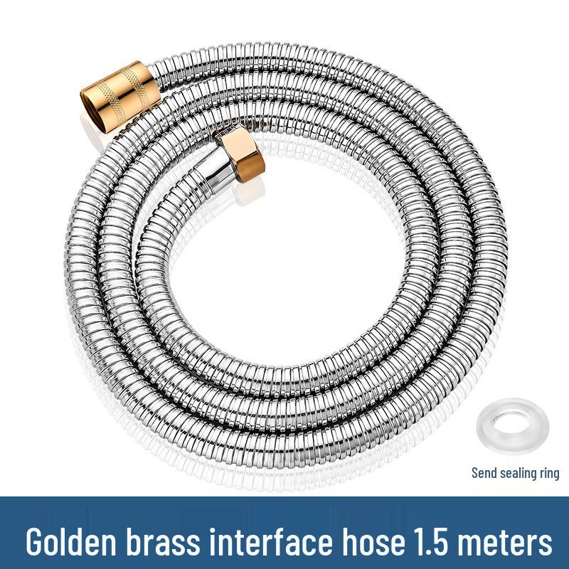 High-Pressure Stainless Steel Shower Hose - Explosion-Proof for Cold & Hot Water