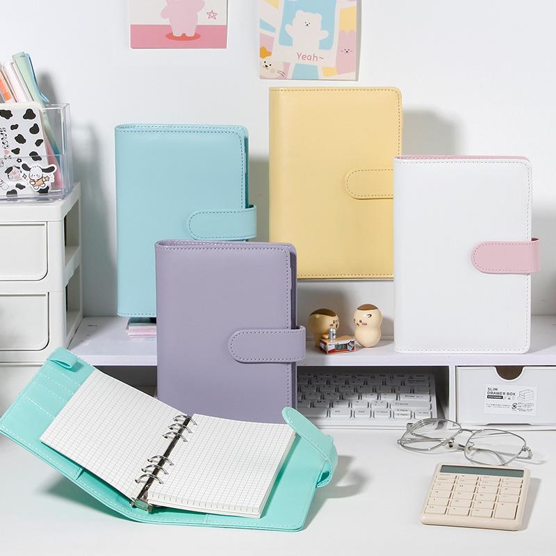 Macaron lösbladsanteckningsbok med avtagbart omslag, kalenderbok