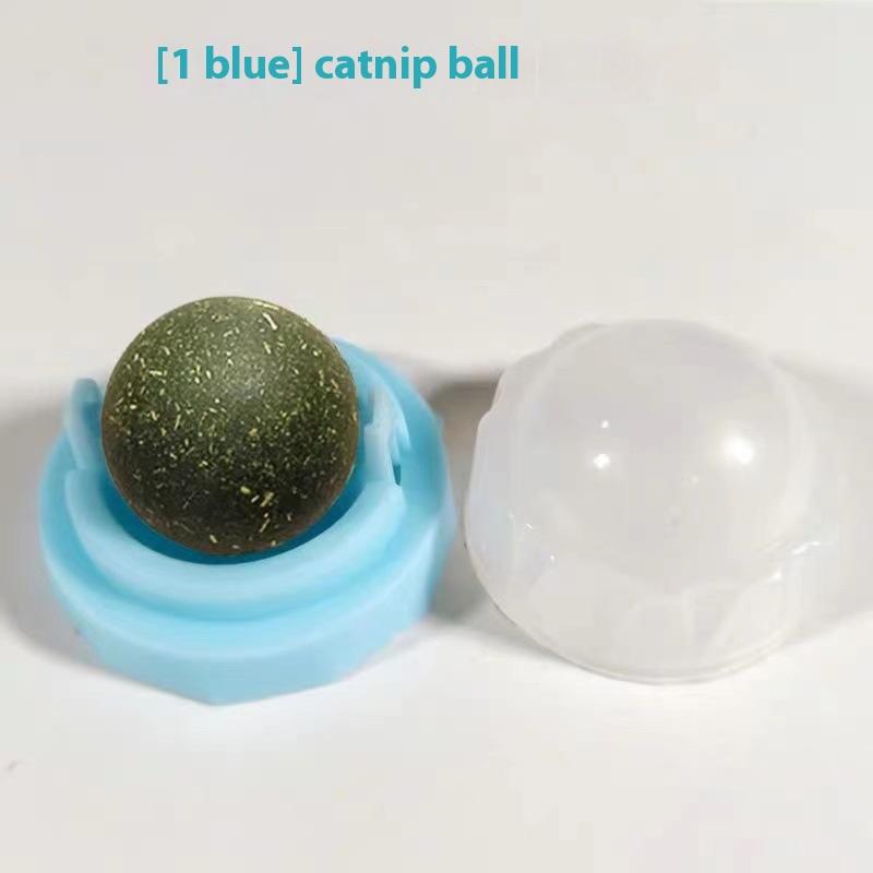 Catnip Toys Balls Extra Cat Energy Ball, Edible Kitten Silvervine Toys for Cats Lick, Healthy Kitty Teeth Cleaning Dental