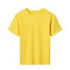 Children's Round Neck Casual Solid Color Short Sleeved T-shirt Top