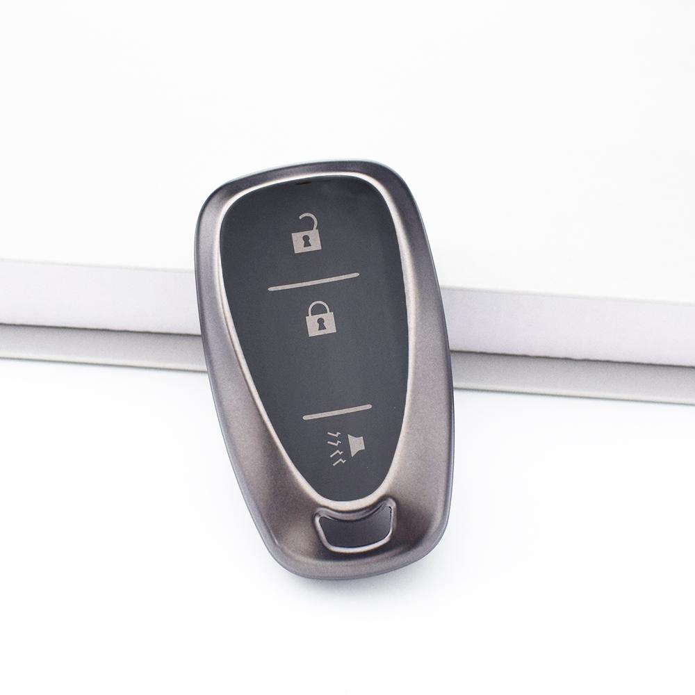 Soft TPU Car Key Case Cover Fob Shell Holder For Chevrolet Cruze Spark Sonic Camaro Volt Bolt Trax Malibu Accessories