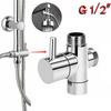 3 Way Shower Head Diverter Valve G1/2 Three Function Switch Adapter Connector Head faucet Bathroom Accessories 3 Way Shower Head