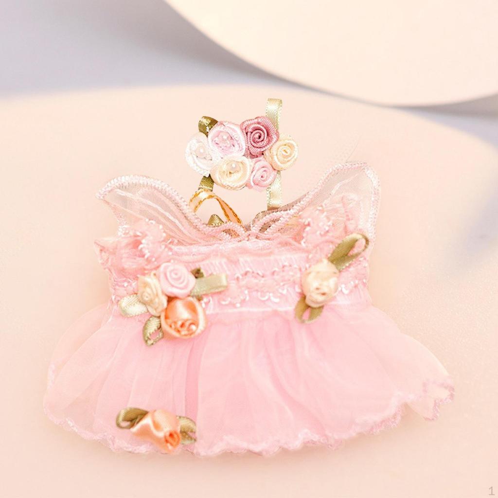 17 cm Plush Doll Clothes Fairy Dress, Fashion, Soft Costumes Dress up Clothing