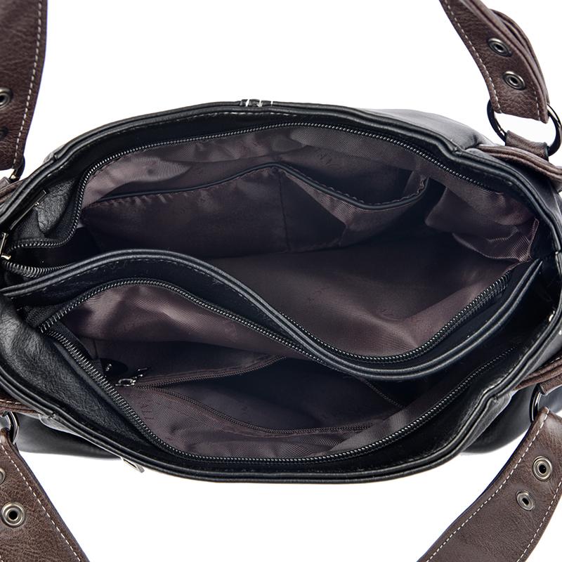 Large Capaci Pu Leather Tote Bag Women's Handbag 2026 New Faionable Crossbody Bag Casual Shoulder Bag