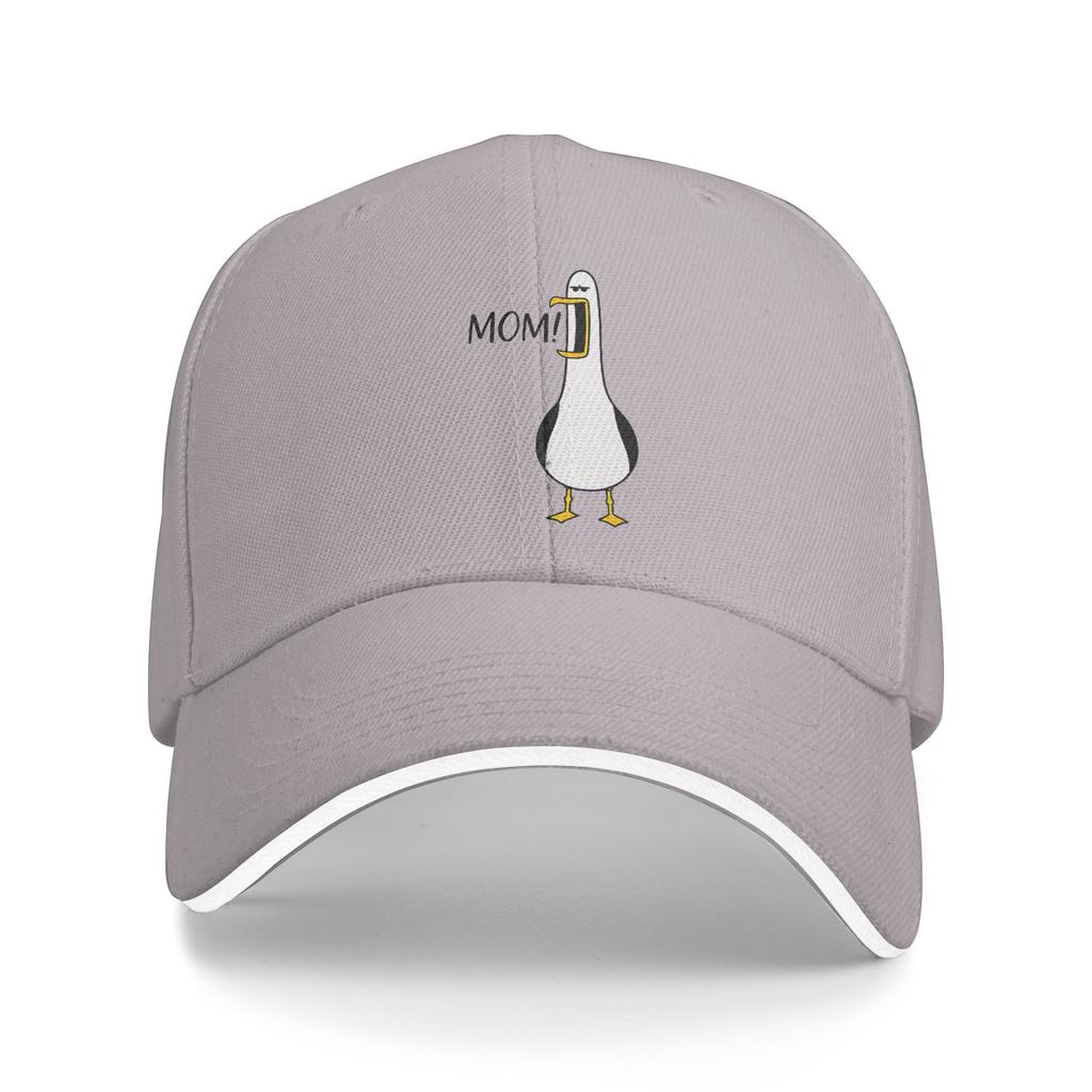 Seagull Mom Funny Mama Seagulls Sandwich Baseball Cap Casual Washed Mothers Day Sun Cap Unisex Women Summer Unstructured Soft Hat