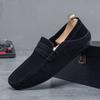 Spring New Loafers Men's Shoes Doudou Shoes Flip Hair Trend British Lazy One Pedal Half Drag Driving Shoes