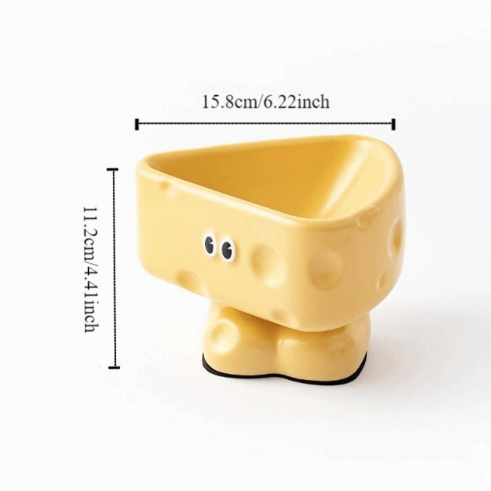 Cartoon Ceramic Cat Bowl High Footed Anti-ant Cat Bowl Slow Eating Bowl  Cat Feeding