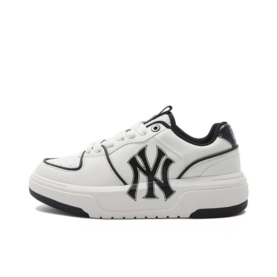 MLB Chunky Liner Abrasion Resistant Low Top Skateboard Shoes Unisex Red White 3ASXCA12N-50WHS(Team338-)