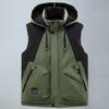 Plus Size S-8XL Fashion Winter Sleeveless Parkas for Men Outerwears Hooded Casual Thick Tops Jackets Men's Warm Vests