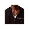 Calvin Klein Minimalist Comfortable Versatile Hooded Long Sleeve Sweatshirt Men Sweatshirt Black 40EM241-001