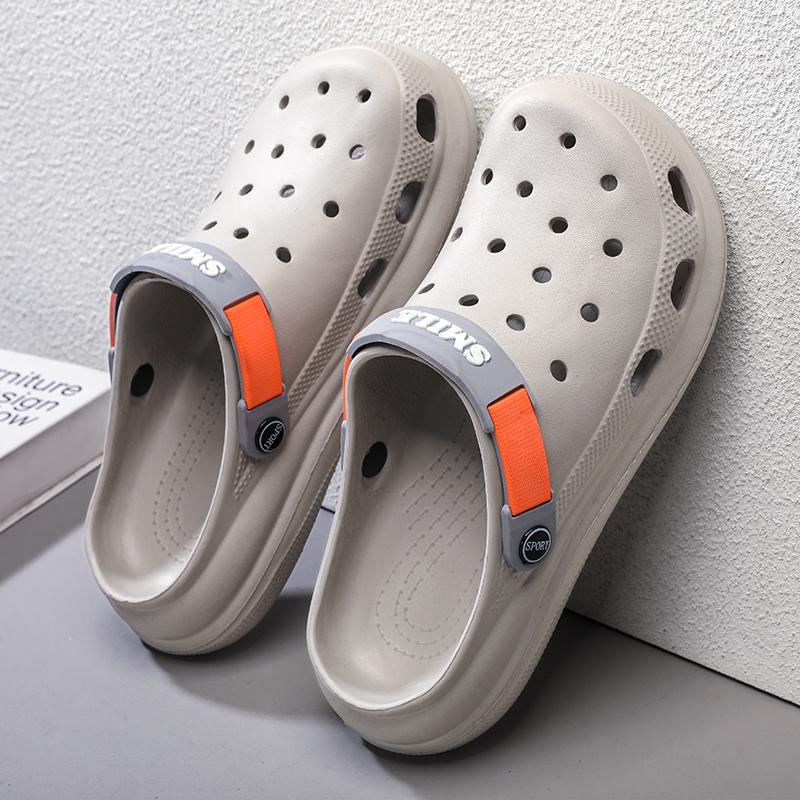 Модные нескользящие мужские тапочки из ЭВА — фото 4