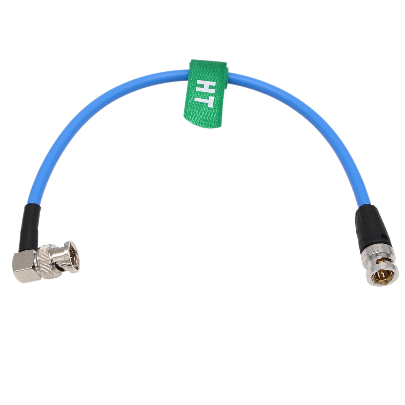 

HangTon 4K60 12G 6G 3G BNC SDI Відео Коаксіальний Кабель Canare 75 М який Екранований Відеокабель 30см Прямий до Прямого Кута для Камери ARRI RED SmallHD синій