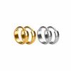 Round Titanium Hoop Earring Silver Earlobe Piercing Jewelry Punk Cartilage Circle Earring  Women