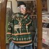 Veste d'hiver style Hong Kong et pull de Noël ample coréen pour garçons