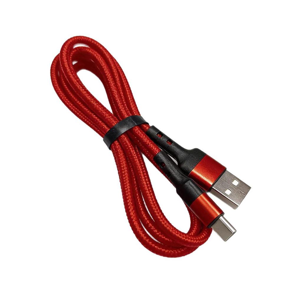1m geflochtenes Nylon USB-C Ladekabel für Android-Handys