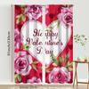 2PCS Rose Red Valentine's Day Curtains   Gentle and Romantic Style   Bedroom and Living Room   Drawbar Pocket Decorative Curtains