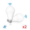 2pcs 6W 9W 12W 15W 18W 20W LED E27 Sensor Radar Light Bulb 189-265V Motion Sensor Smart LED Lamp Auto OFF/ON Cold Warm White