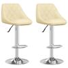 VidaXL Set of 2 Bar Stools, Pub Chair, Bistro Seat, Furniture for Dining Room Kitchen Living Room Home Interior, 335183