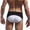 Men's Contrast Color Swim Trunks Slim Fit Comfort Quick Dry Swimwear Briefs Drawstring Beach Pool Swimming Trunks