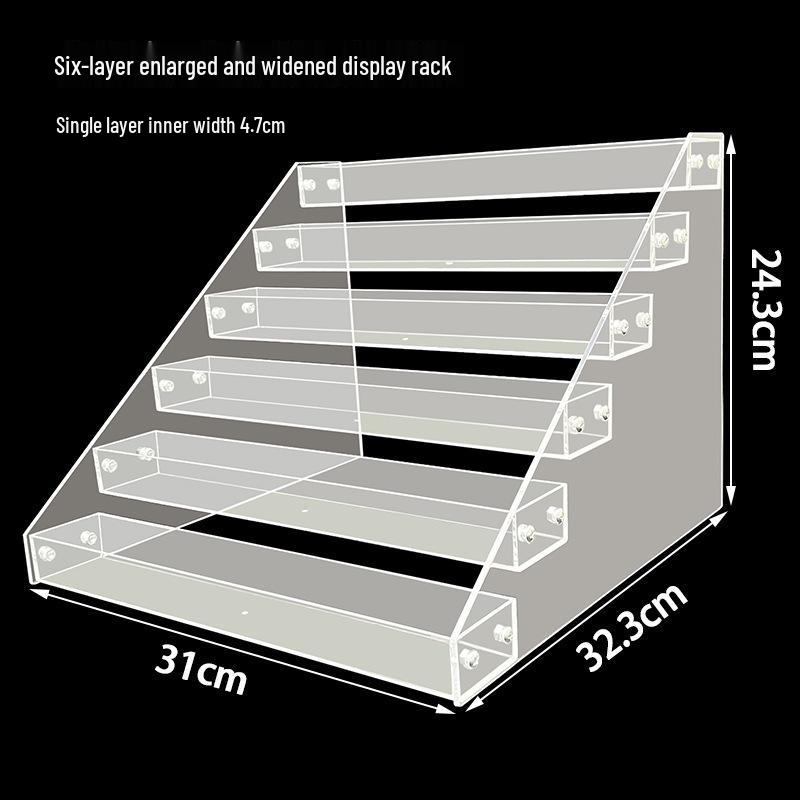 Acrylic Multi-Layer Display Stand & Storage Box for Cosmetics and More