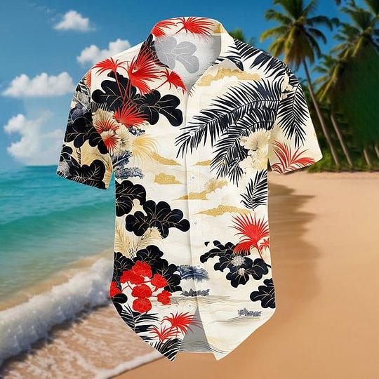 Summer New Hawaiian Shirt Men's Digital Printing Short Sleeve Source Factory One Piece Is Versatile