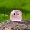 10Pcs Mini Cute Luminous Owls Micro Landscape Figurines Ornaments Resin Owls Series Creative Home Bonsai Decor Car Ornament